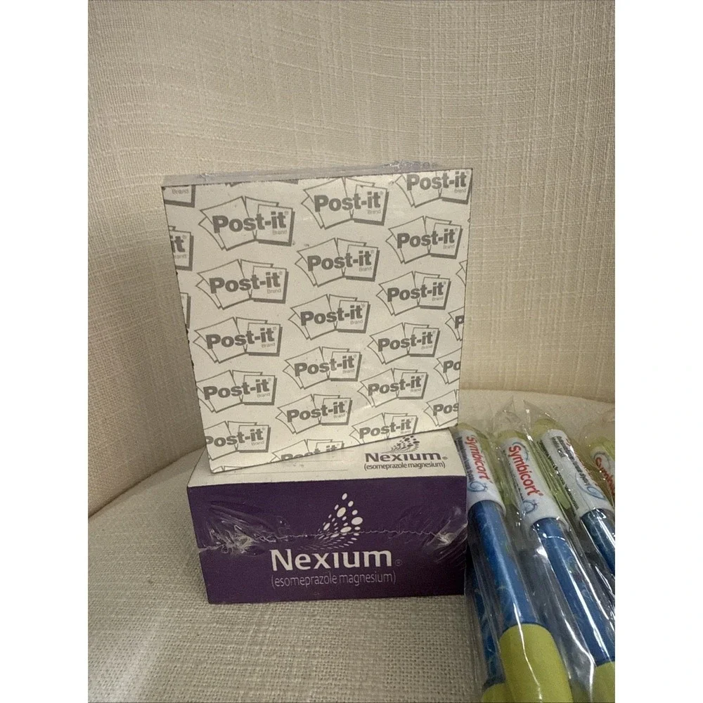 Lot of 20 Promotional pharmaceutical Pens & Notepads‎ – Nexium & Symbicort– New